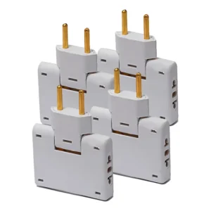 Kit 4 Pino Adaptador Benjamin T Articulado 3 Saídas Eletroplas Eletrico V-07 V-06