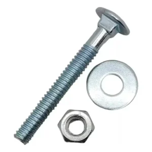 50 Parafuso Francês 1/4 X 3 - 7,5cm Com Porca E Arruela