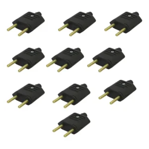 Kit Com 10 Unidades Plugue Macho 2p 10a Margirius