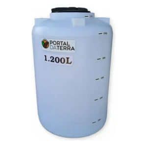 Tanque 1200 Litros Vertical Fundo Plano Cor Natural