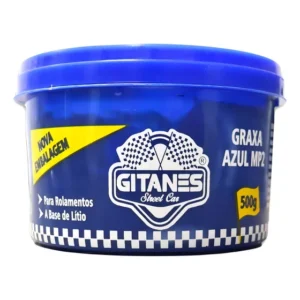 Graxa Azul 500g Lubrificante Multiuso para Rolamentos com Resistência a Altas Temperaturas