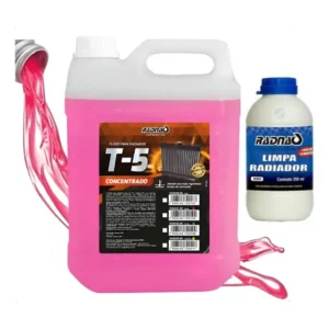Aditivo Radiador Pronto Uso Rosa + Limpa Radiador - Radnaq