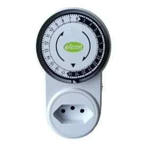Temporizador Analógico Elcon TM-22 96 Programações Diárias para Tomada