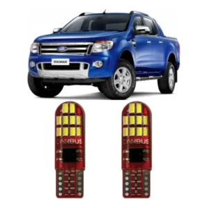 Par Lâmpada T10 Led Farol Lanterna Placa Ranger 2013 Á 2015