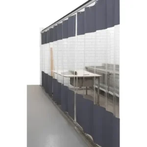 Cortina Cabine Pintura 3,90 (l) X 2,65(a) Cinza C/ Visor