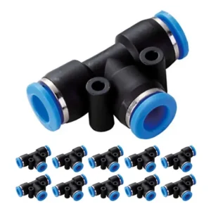 Conexão Pneumática União Em T 6mm ( Tee ) - Kit 10 Peças