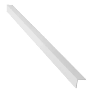 Cantoneira L Pvc 20 X 20 X 1,5mm X 3,0m Proteção Acabamento Cor Branco