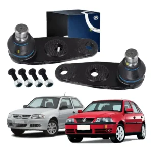 Par Pivo Inferior Suspensão Vw Gol G2 G3 G4 Direção Mecânica
