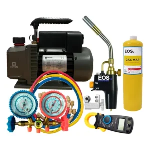 Kit Básico P Refrigeração Ar Condicionado C/ Bomba De Vácuo