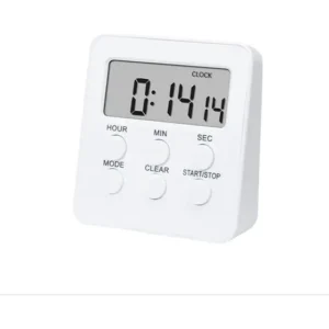Temporizador De Cozinha Digital Multifuncional, 1 Unidade Branco