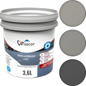 Tinta Acrílica Para Piso Cimento Cerâmica Crua 3,6l Premium