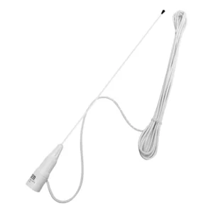 Antena Vhf Marítima 1,2m De Fibra De Vidro C/ Base Nylon