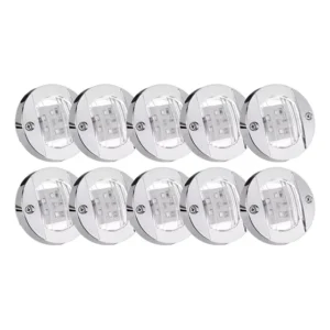 Kit 10 Luz De Popa Cortesia Iluminação Barco Led Branco 12v