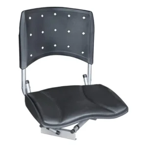 Cadeira Para Barco Giratória Dobrável Anatômica Com Estofado Cor Cinza-escuro