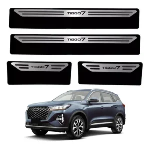 Soleira Baixo Relevo Em Aço Inox Chery Tiggo 7