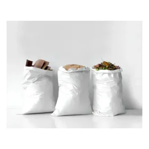 Saco de Entulho Construção Ráfia 50x70 cm Branco Kit 50 Uni