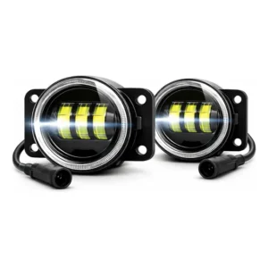 Par Farol Milha Led Embutido Fiat Strada Uno Palio Projetor