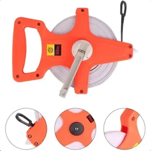 Trena 50 Metros Fita Fibra Vidro Com Manivela Profissional