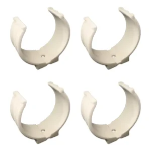 Kit 4 Abraçadeira Impacto Cano Tubo 100mm 4'' Branca Estrela