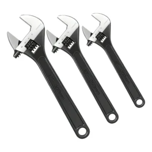 Kit 3 Chave Inglesa Ajustável Emborrachada 8, 10 E 12 Pol.