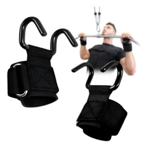 Luva Gancho Strap Grip Musculação Hook Academia 136kg Par