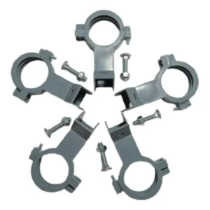 5 Suporte Flange Abraçadeira Lnbf Ku 2cm Longo C/ Parafuso