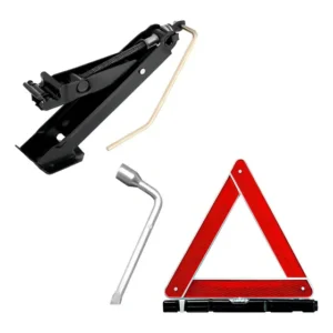 Macaco Mecânico Joelho Universal 600kg Compacto Triângulo Chave Roda