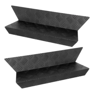 Par De Soleira Da Carroceria Troller-alumínio Preto-até 2014