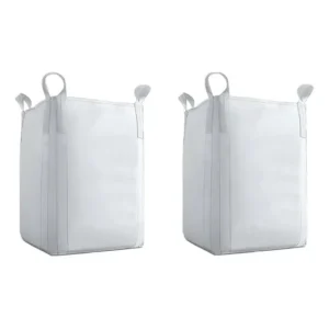 2 Big Bag Reciclagem Entulho Serviços Gerais Resistente Cor Branco