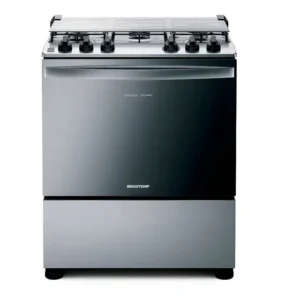 Fogão Brastemp BFS5NCR 5 Bocas Cor Inox Tipo de conexão Gás engarrafado