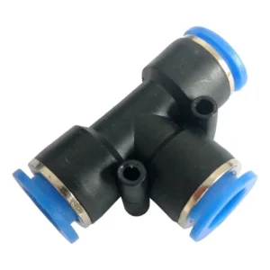 União Emenda Tee Pu 8mm Pneumática Instantânea 10 Peças
