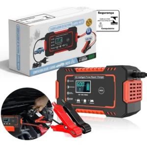 Carregador Bateria Automotivo Inteligente Portátil Carro 12v Até 100 Amperes 110-220V