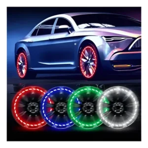 Lgd Conjunto De 4 Luzes Led Solares Para Rodas De Carro E