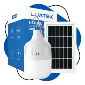 Lâmpada Luz Led Lampião Solar Recarregável Camping E Pesca