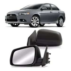 Retrovisor Lancer 2012 2017 Esquerdo + Lente + Capa Eletrico