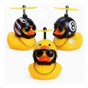 Patinho Buzina Para Bicicleta Com Hélice E Luz Led Sino Infantil Divertido Para Guidão, Capacete E Moto | Enfeite Pato Amarelo Com Som, Acessório Criativo Para Bike, Scooter E Ciclismo Infantil Zomex