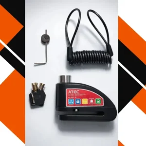 Trava De Disco Freio Moto/bike Com Alarme Sensor Movimento