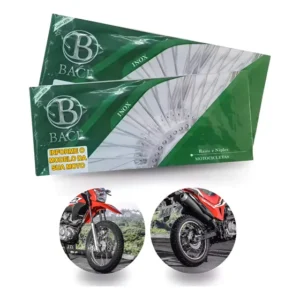 Raios Inox Bace Bros 125 150 160 3,5mm Dianteiro + Traseiro