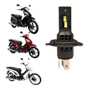 Lâmpada Led Moto Shineray Farol Alto Baixo Luz Branca H4