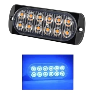 Lâmpada Strobo 12 Leds Branca Polícia, Ambulância, Guincho