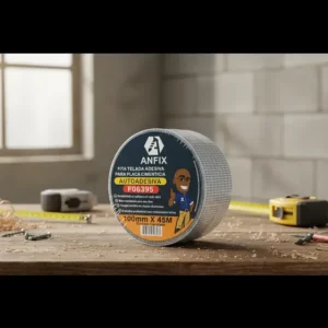 Fita Telada Autoadesiva Anfix 100mmx45m Para Construção