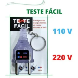 Identificador de Voltagem Luminoso/Sonoro Art House Chaveiro 110V 220V