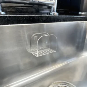 Suporte Esponja Bucha Acrílico Gancho Pia Louça Cozinha