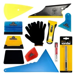 Kit Espátulas Completo Para Adesivamento E Envelopamento