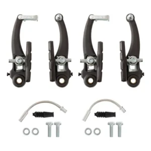 Freio V-Brake Nylon Paco 70mm Sapata Pino 14 Peças Bicicletas