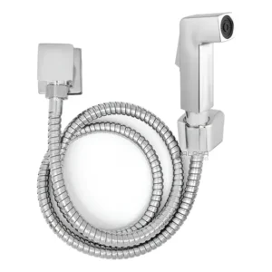 Ducha Higiênica Quadrada Luxo Metal Cromada Completa ¼ Volta Acabamento Marca Alpha Hidrometais