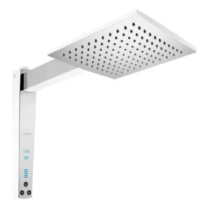 Chuveiro Ducha Acqua Century Digital 7500W Branco Cromado Lorenzetti 220V