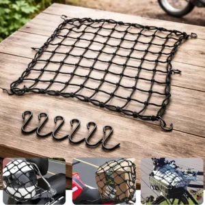 Rede Elástica Para Capacete E Bagageiro De Moto 55cm X 55cm
