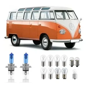Lampadas Kombi Farois Pisca Lanterna Freio Re E Placa