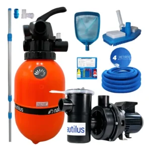Conjunto Filtrante Até 29.000l Piscinas Aspirador Peneira